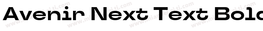 Avenir Next Text Bold字体转换